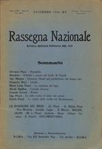 Rassegna Nazionale. Rivista mensile, anno LVIII, serie III, Vol. XXV, dicembre 1936
