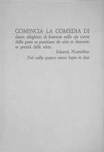 La Comedia di Dante Alleghieri. Foligno 1472