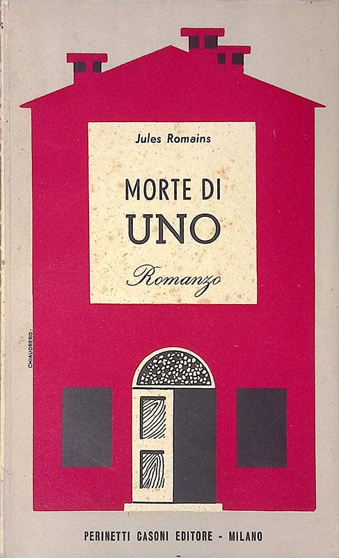 Morte di uno - Jules Romains - copertina