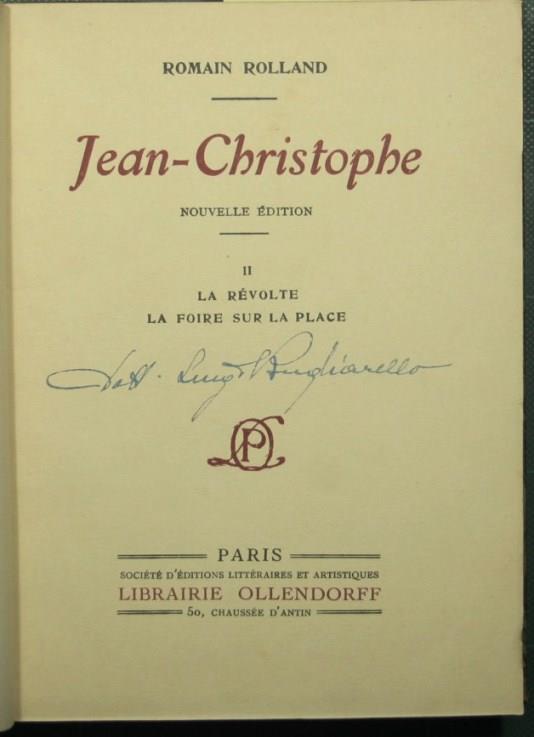 Jean Christophe - Vol. II - La revolte - La foire sur la place - Romain Rolland - copertina