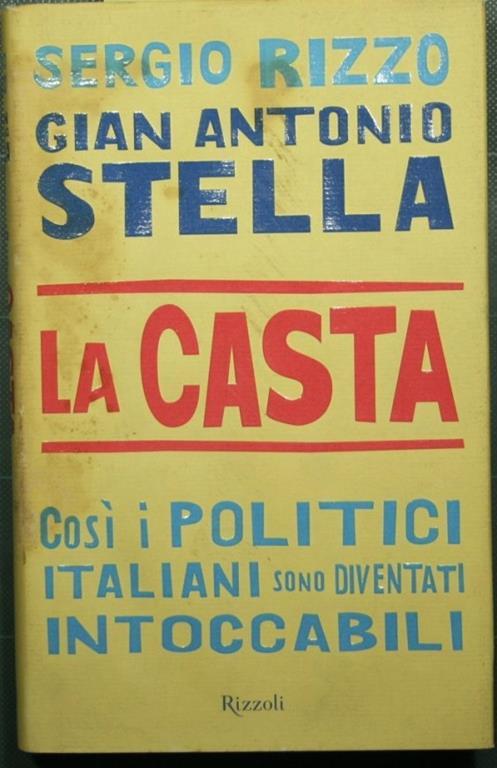 La casta - Gian Antonio Stella - copertina