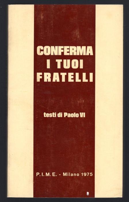 Conferma i tuoi fratelli - Paolo VI - copertina