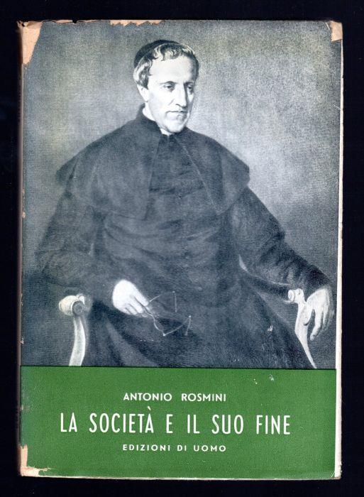 La società e il suo fine - Antonio Rosmini - copertina