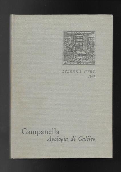 Apologia di Galileo - Tommaso Campanella - copertina