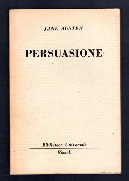 Persuasione - Jane Austen - copertina