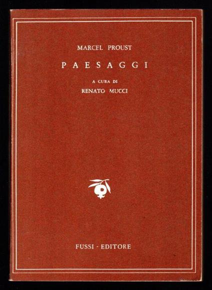 Paesaggi - Marcel Proust - copertina