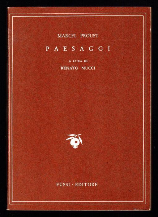 Paesaggi - Marcel Proust - copertina