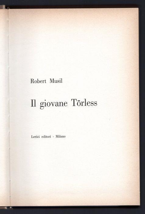 Il giovane Torless - Robert Musil - copertina