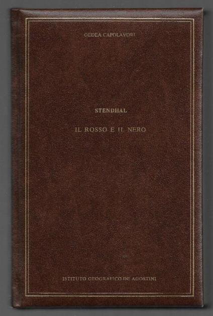 Il rosso e il nero - Stendhal - copertina