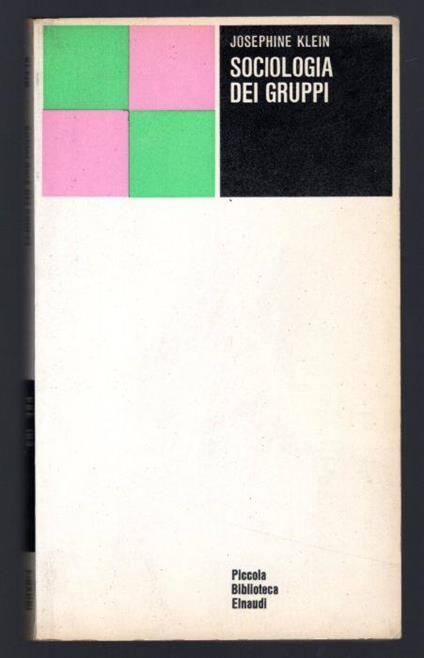 Sociologia dei gruppi - Josephine Klein - copertina