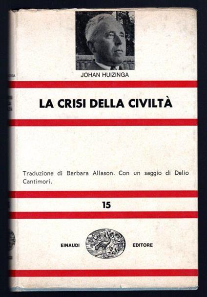 La crisi della civiltà - Johan Huizinga - copertina