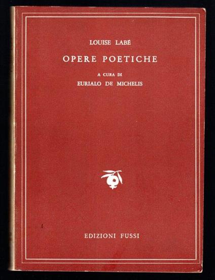 Opere poetiche - Louise Labé - copertina