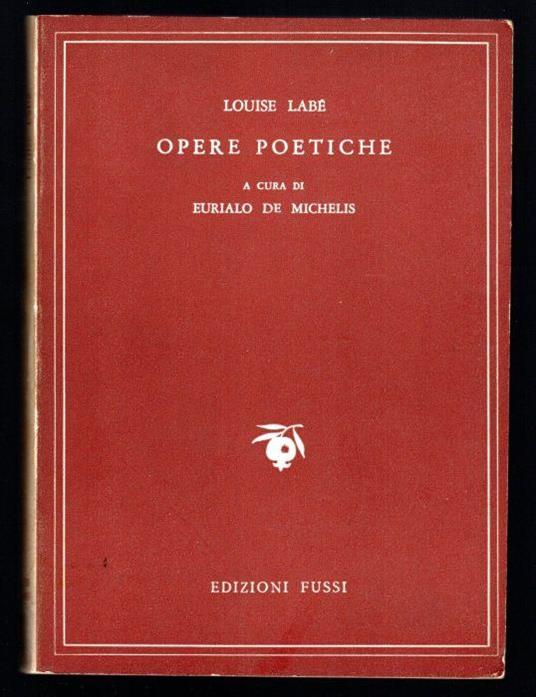 Opere poetiche - Louise Labé - copertina