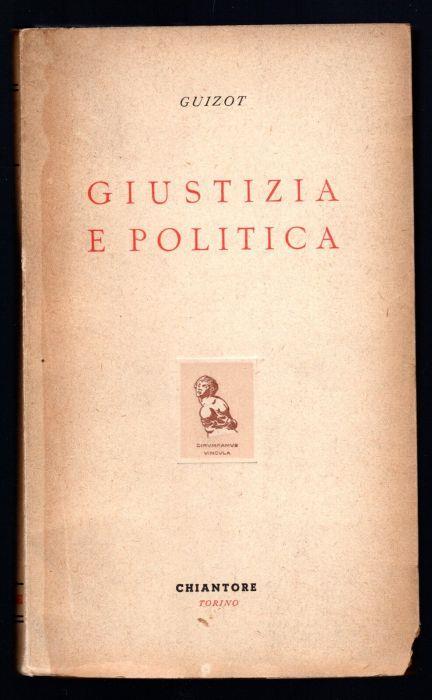 Giustizia e Politica - M. Guizot - copertina