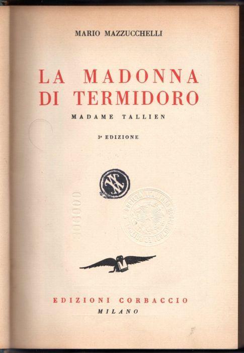 La Madonnadi Termidoro - Mario Mazzucchelli - copertina