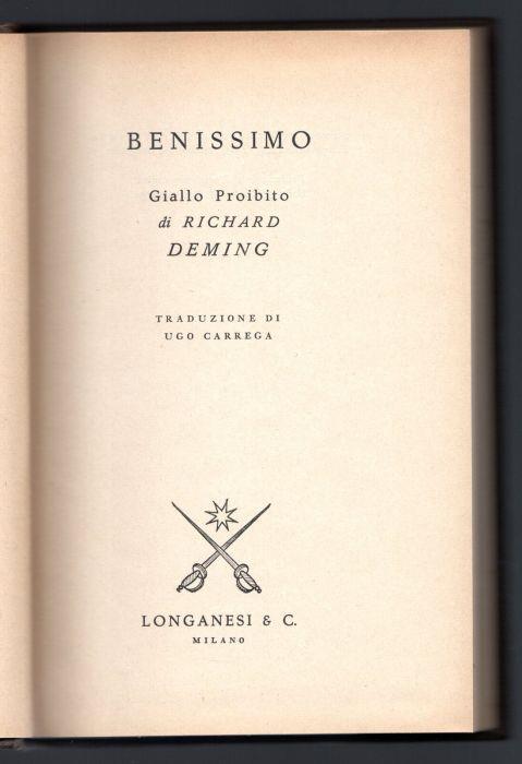 Benissimo - Richard Deming - copertina