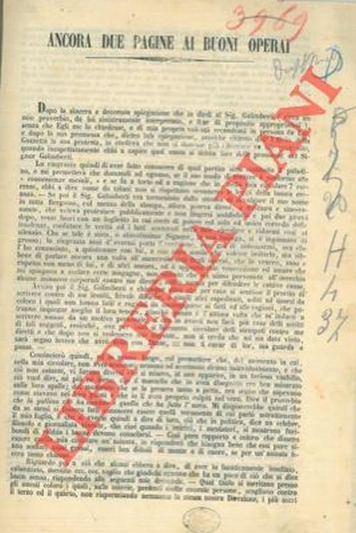 Ancora due pagine ai buoni operai - Marco Gozzi - copertina
