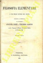 Filosofia elementare. A uso delle scuole del Regno