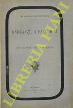 Onoranze a Pacchioni. Resoconto del Comitato