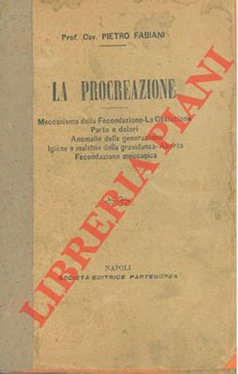La procreazione - Pietro Fabiani - copertina