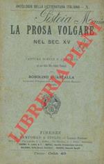 La prosa volgare nel sec. XV
