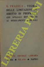 Teoria delle limitazioni amministrative al diritto di proprietà con speciale riferimento ai Regolamenti Comunali