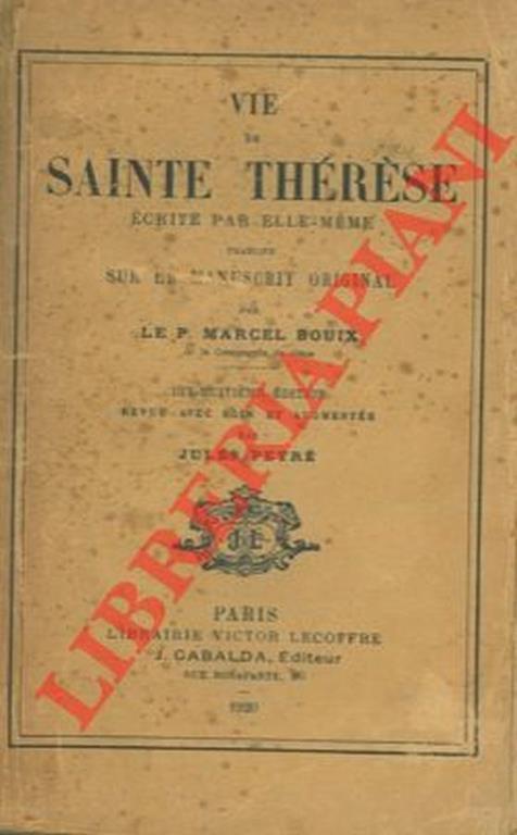 Vie de Sainte Thérèse - copertina