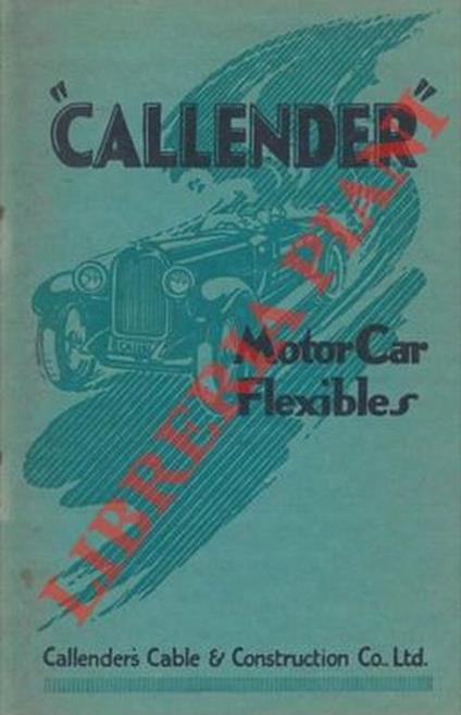 Callender. Motor car flexibles - copertina