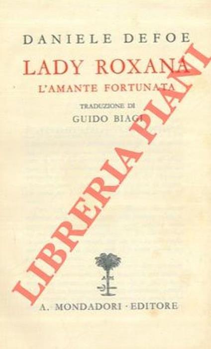 Lady Roxana. L'amante fortunata - Daniel Defoe - copertina