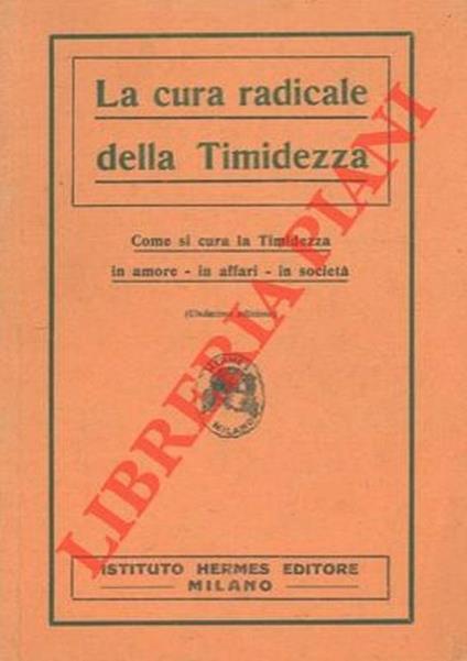 La cura radicale della timidezza - copertina