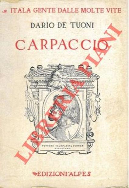 Carpaccio - Dario De Tuoni - copertina