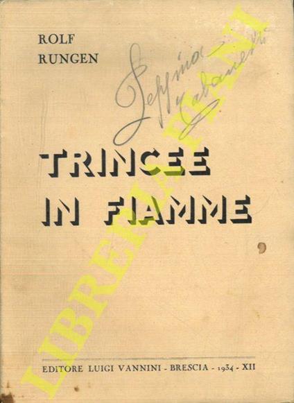 Trincee in fiamme - copertina