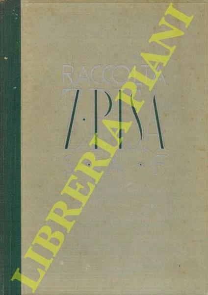 Raccolta Z. Pisa. S. A. F - copertina