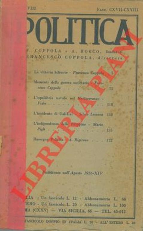 Politica - copertina