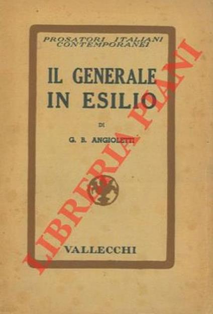 Il generale in esilio - G. Battista Angioletti - copertina