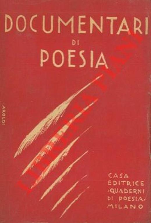 Documentari di poesia - Mario Gastaldi - copertina