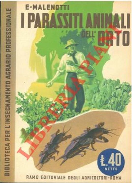 I parassiti animali dell'orto - Ettore Malenotti - copertina