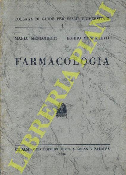 Farmacologia - Mario Mereghetti - copertina