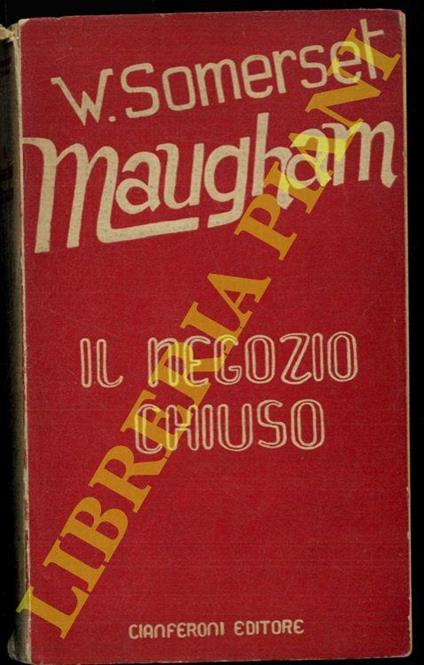 Il negozio chiuso - W. Somerset Maugham - copertina