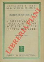 L' articolo 124 della Costituzione Sovietica sulla libertà dei culti.