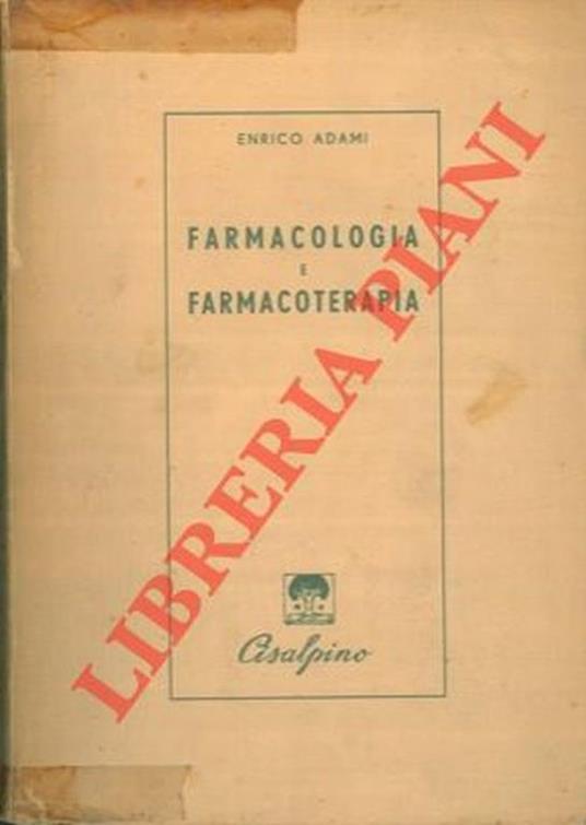 Farmacologia e farmacoterapia - Enrico Adami - copertina