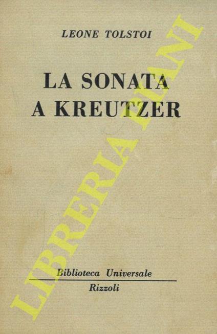 La sonata a Kreutzer - Lev Tolstoj - copertina