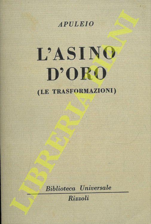 L' asino d'oro (Le trasformazioni) - Apuleio - copertina