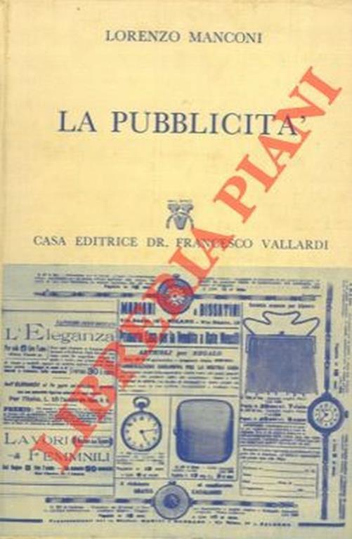La pubblicità - Lorenzo Manconi - copertina