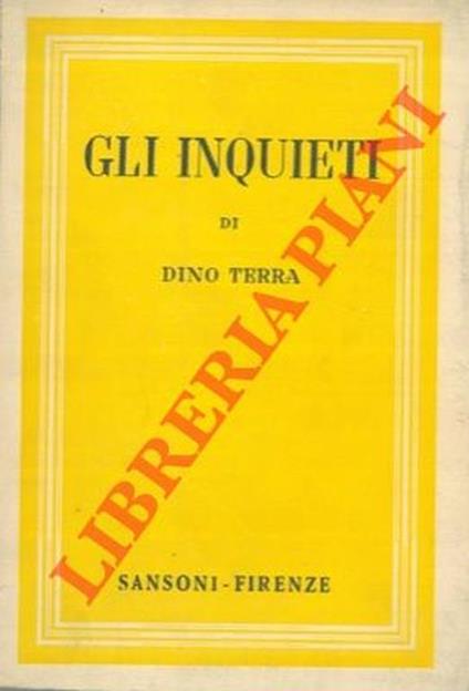 Gli inquieti - Dino Terra - copertina