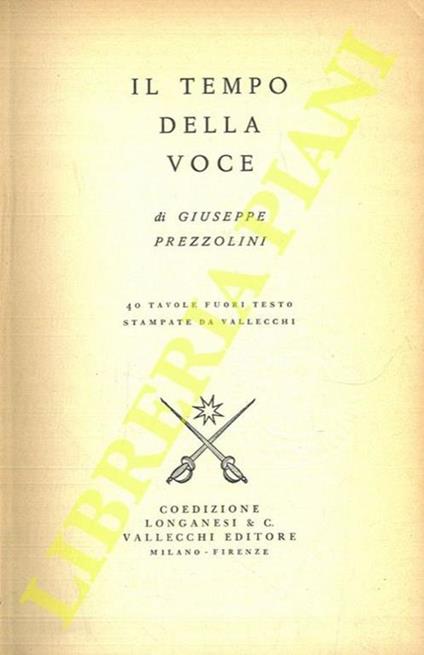 Il tempo della Voce - Giuseppe Prezzolini - copertina
