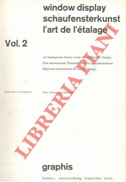 Window display. An international survey of the art of window display. Vol. 2 - Walter Herdeg - copertina