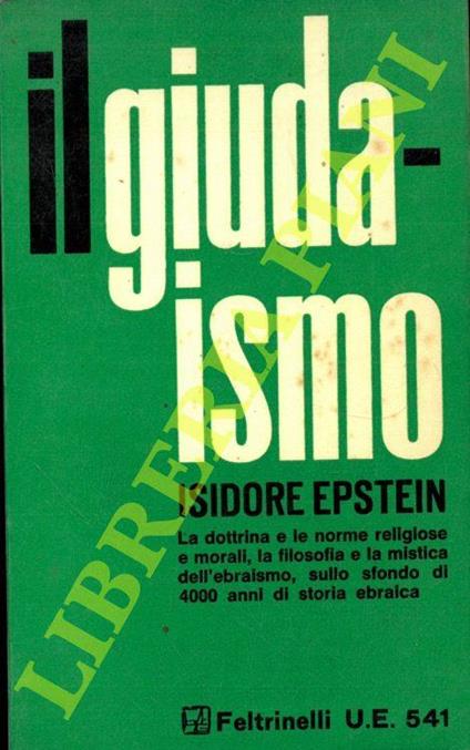 Il giudaismo - Isidore Epstein - copertina