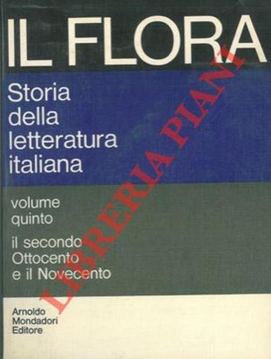 Storia della letteratura italiana - Francesco Flora - copertina