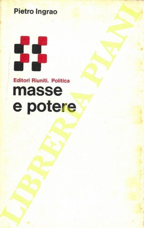 Masse e potere - Pietro Ingrao - copertina